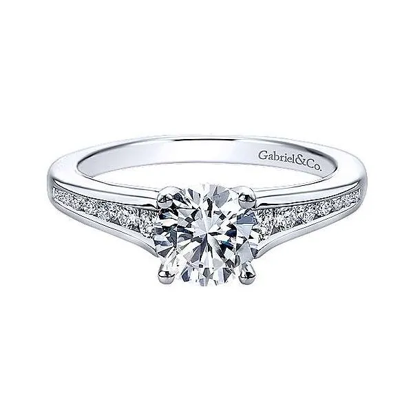 Gabriel ER12324R3  14K White Gold Diamond Engagement Ring Enhancery Jewelers San Diego, CA