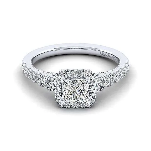 Gabriel ER12598S3,14K White Gold Diamond Engagement Ring Enhancery Jewelers San Diego, CA
