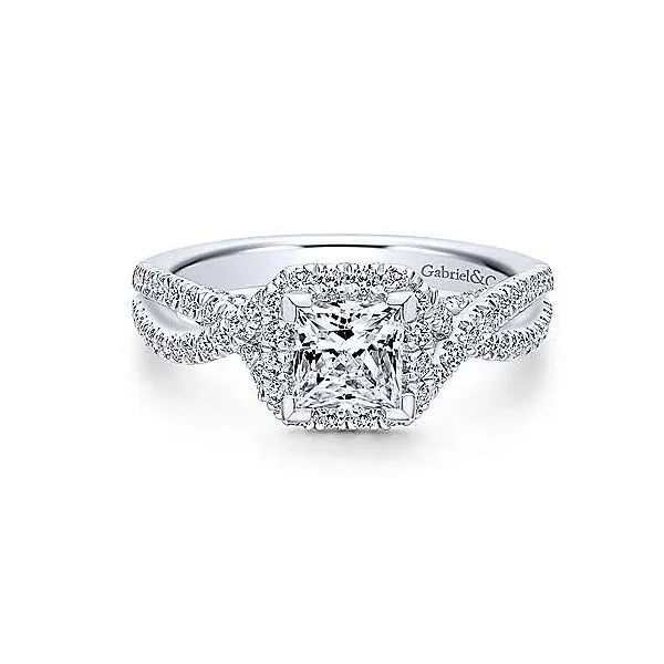 Gabriel ER12600S3,,14K White Gold Diamond Engagement Ring Enhancery Jewelers San Diego, CA
