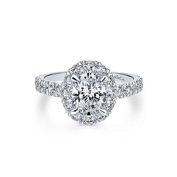 Gabriel ER12647O4  14K White Gold Diamond Engagement Ring Mounting Enhancery Jewelers San Diego, CA