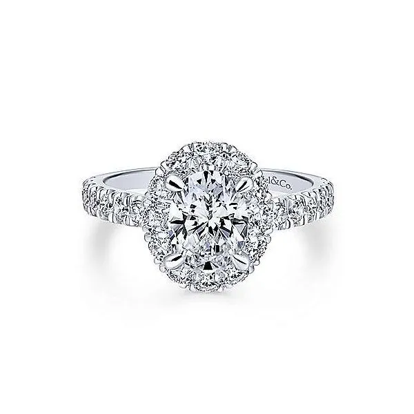 Gabriel ER12647O4  14K White Gold Diamond Engagement Ring Mounting Enhancery Jewelers San Diego, CA