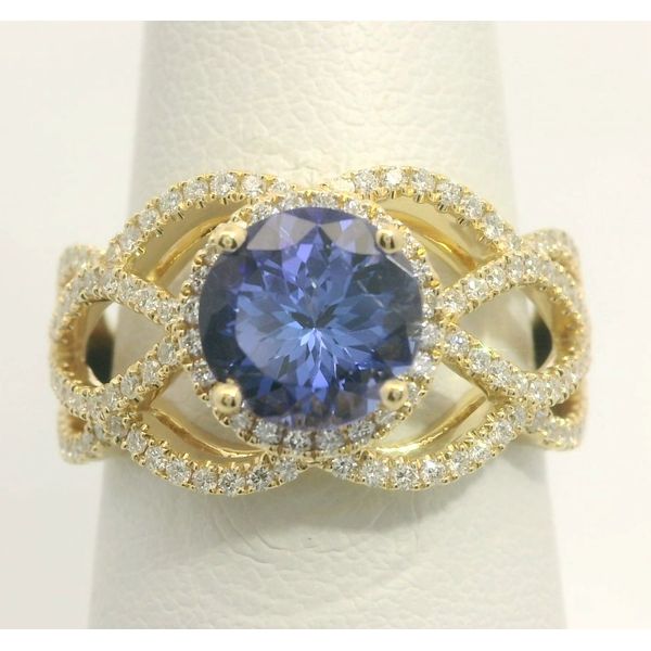 TANZANITE AND DIAMOND RING Enhancery Jewelers San Diego, CA