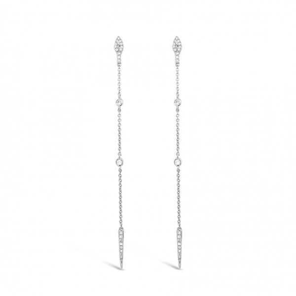 Diamond Dangle Earrings Enhancery Jewelers San Diego, CA