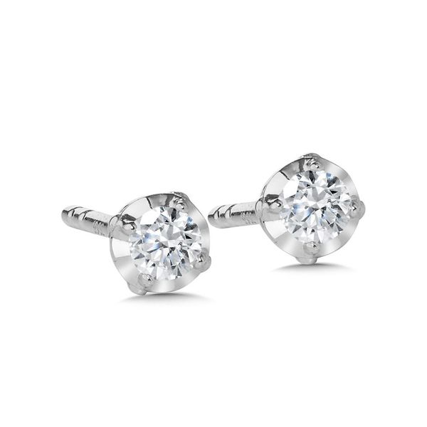 Diamond Stud With Round Diamonds Enhancery Jewelers San Diego, CA