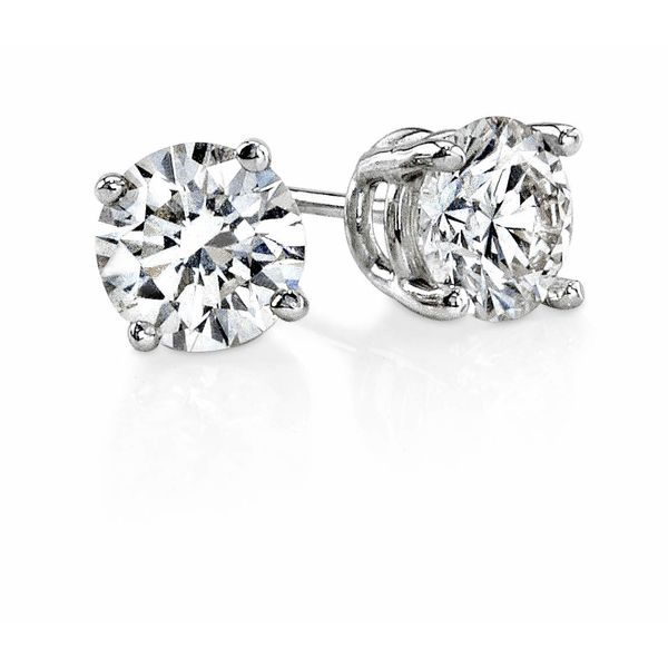 Diamond stud earrings .33ctw Enhancery Jewelers San Diego, CA
