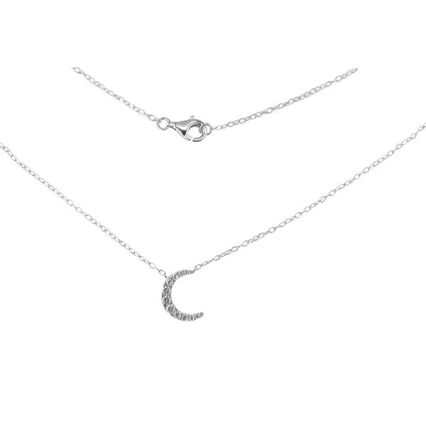 Diamond moon necklace Enhancery Jewelers San Diego, CA