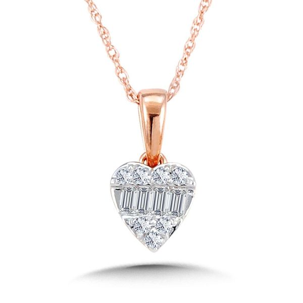 Diamond Heart Necklace Enhancery Jewelers San Diego, CA