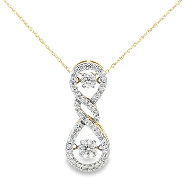 14K Dancing Diamond Necklace Enhancery Jewelers San Diego, CA