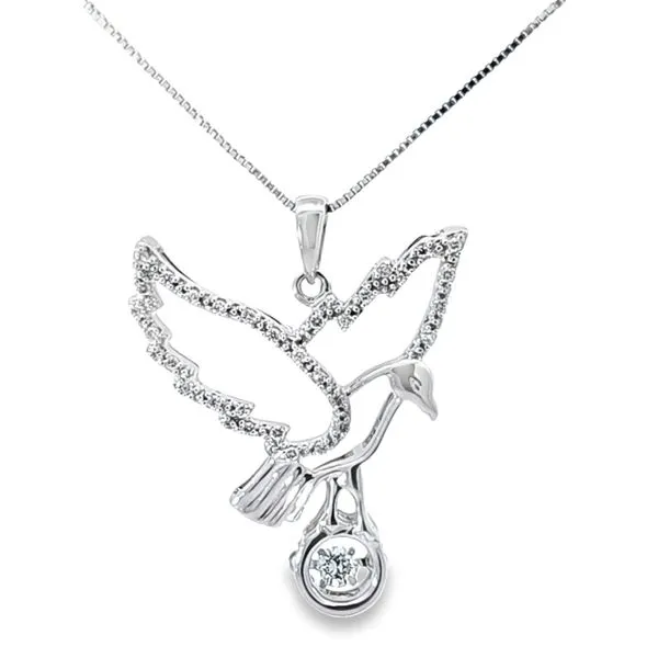 14K Diamond Dove Necklace Enhancery Jewelers San Diego, CA