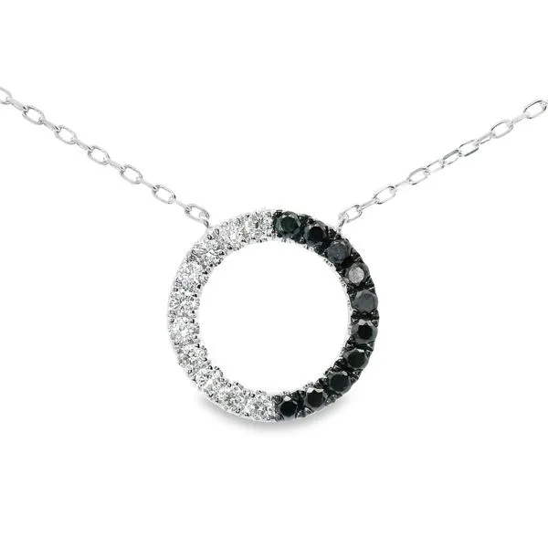 Black And White Diamond Necklace Enhancery Jewelers San Diego, CA