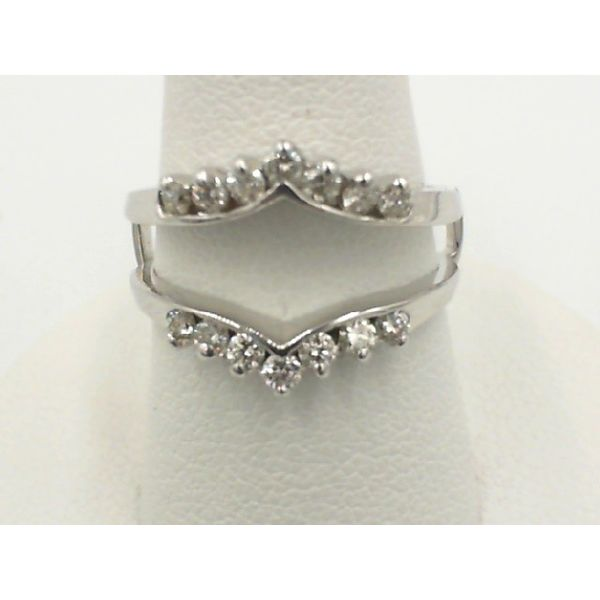 White gold diamond ring guard Enhancery Jewelers San Diego, CA