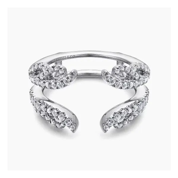 14K White Gold Diamond Ring Enhancer Guard Enhancery Jewelers San Diego, CA