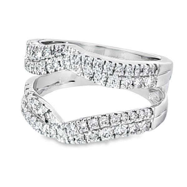 White Gold Diamond Ring Guard Enhancery Jewelers San Diego, CA