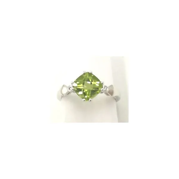 Peridot and Diamond Ring Enhancery Jewelers San Diego, CA