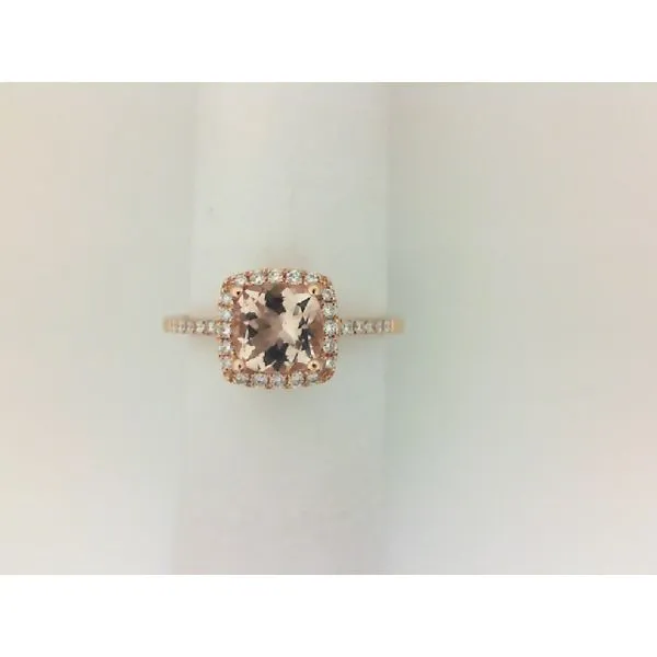 Morganite Rose Gold Ring Enhancery Jewelers San Diego, CA