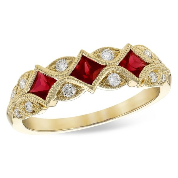 Ruby and Diamond Ring Enhancery Jewelers San Diego, CA