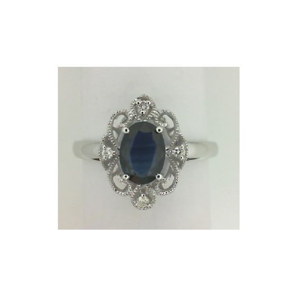 Sapphire and Diamond Ring Enhancery Jewelers San Diego, CA