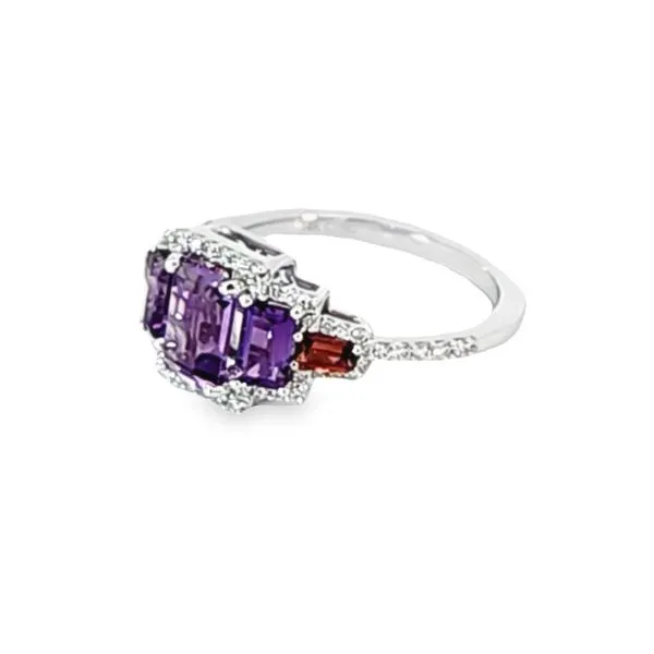 Amethyst, Garnet and Diamond Ring Image 3 Enhancery Jewelers San Diego, CA