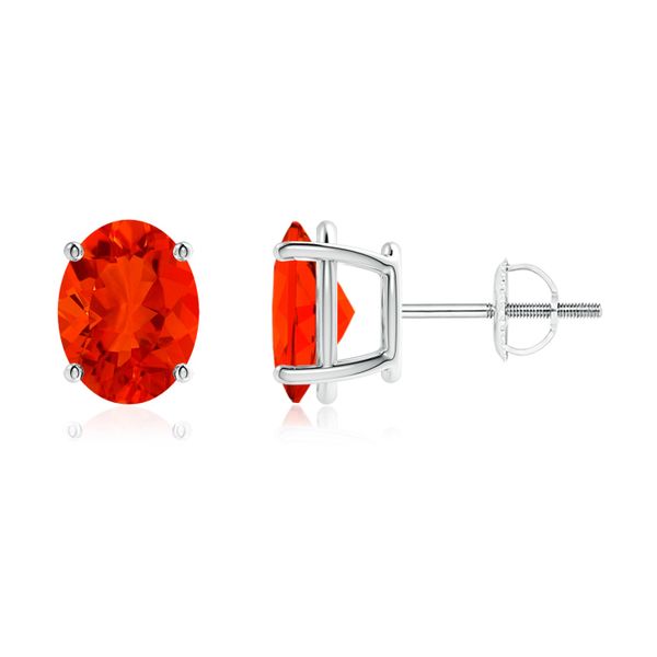 Fire Opal Earrings Enhancery Jewelers San Diego, CA
