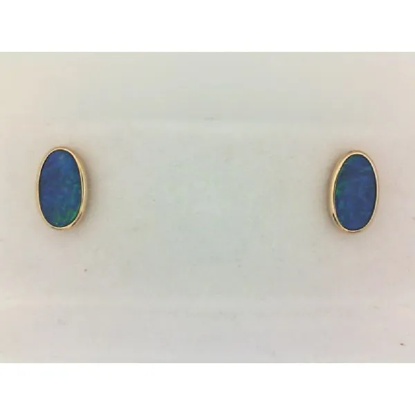 Boulder Opal Earrings Enhancery Jewelers San Diego, CA