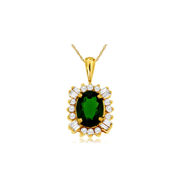 Emerald pendant Enhancery Jewelers San Diego, CA