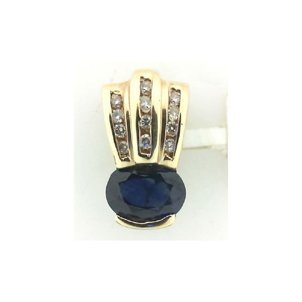 sapphire pendant Enhancery Jewelers San Diego, CA