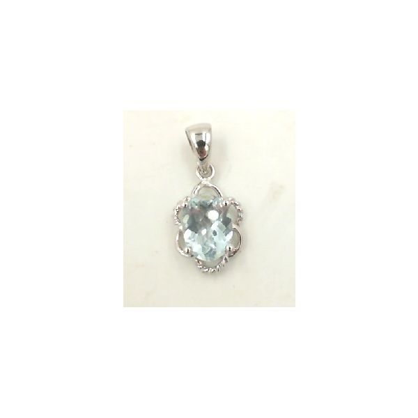 Aquamarine pendant Enhancery Jewelers San Diego, CA