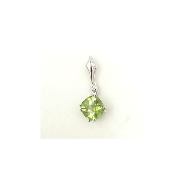 Peridot and Diamond Pendant Enhancery Jewelers San Diego, CA