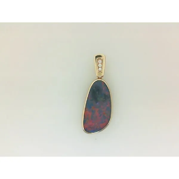 Free Form Boulder Opal Pendant Enhancery Jewelers San Diego, CA