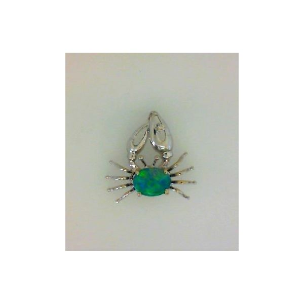 Crab Style Opal Pendant Enhancery Jewelers San Diego, CA