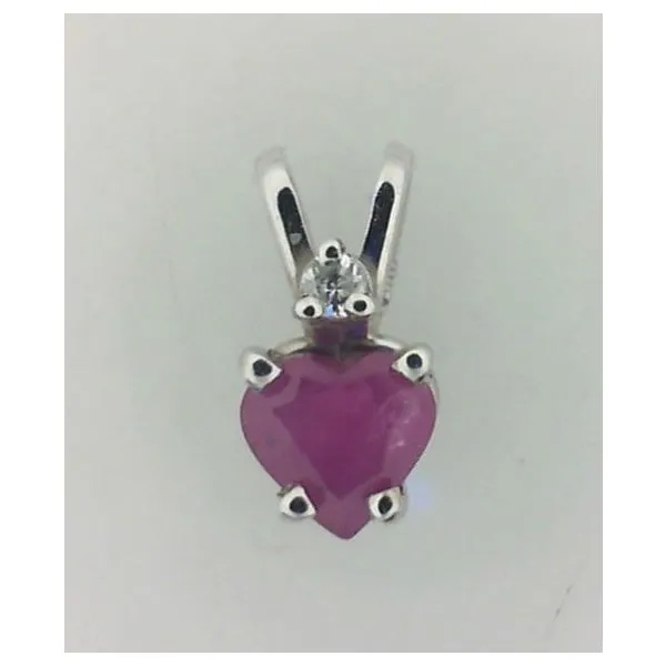 Ruby and Diamond pendant Enhancery Jewelers San Diego, CA