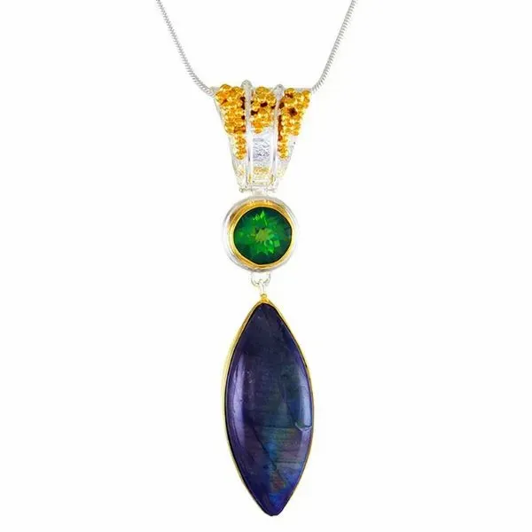 Michou Colored Stone Pendant Enhancery Jewelers San Diego, CA