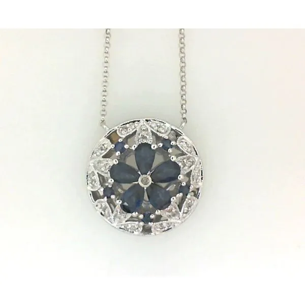 Sapphire and Diamond Pendant Enhancery Jewelers San Diego, CA