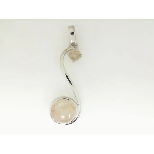 Sterling Silver Rutilated Quartz Pendant Enhancery Jewelers San Diego, CA