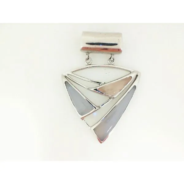 Sterling Silver Rose. Quartz And Chalcedony Pendant Enhancery Jewelers San Diego, CA