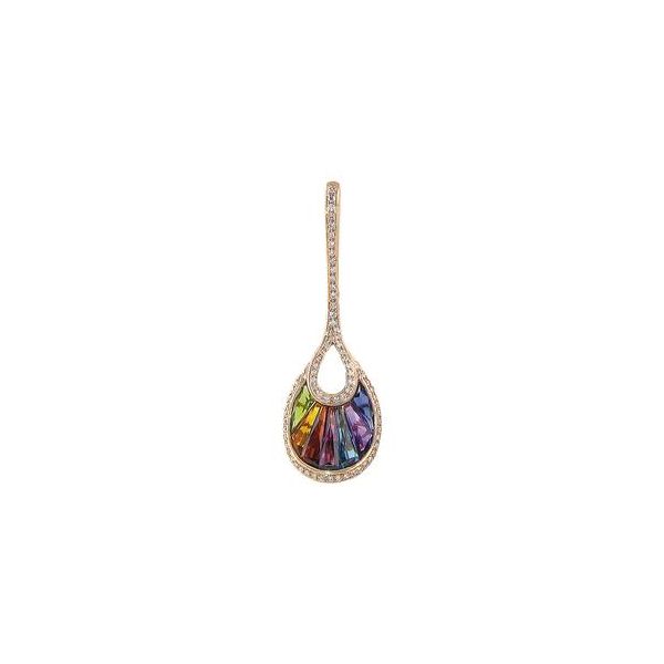 Bellari Multicolored Stone Pendant - Main Image