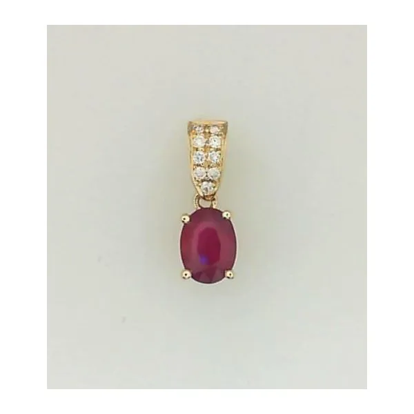 Ruby Pendant Enhancery Jewelers San Diego, CA