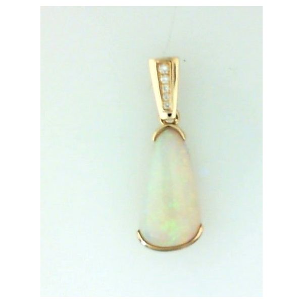Opal and Diamond Pendant Enhancery Jewelers San Diego, CA