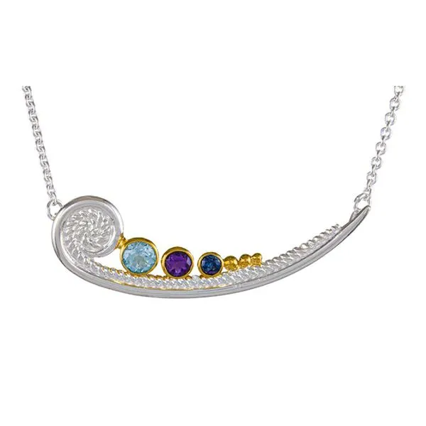 Michou Fiddlehead and Stone Necklace Enhancery Jewelers San Diego, CA