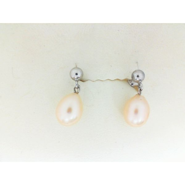 Edge of Water Double Pearl Earrings