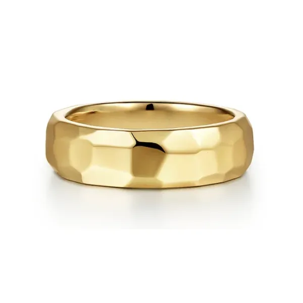 14K Yellow Gold 7mm Mens Wedding Band in High Polished Finish Enhancery Jewelers San Diego, CA