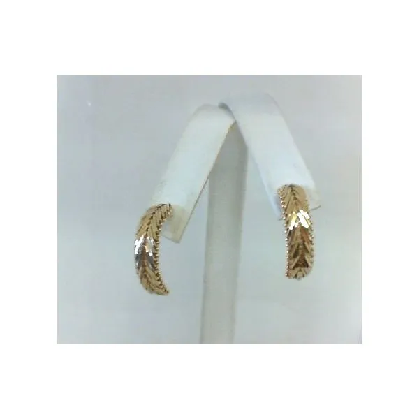 Diamond Cut Gold Earrings Enhancery Jewelers San Diego, CA