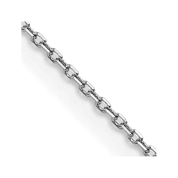 14k White Gold Cable Chain Enhancery Jewelers San Diego, CA