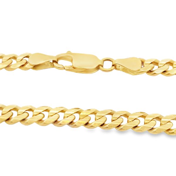 ESTATE Yellow 14 Karat Curb Chain Image 2 Enhancery Jewelers San Diego, CA
