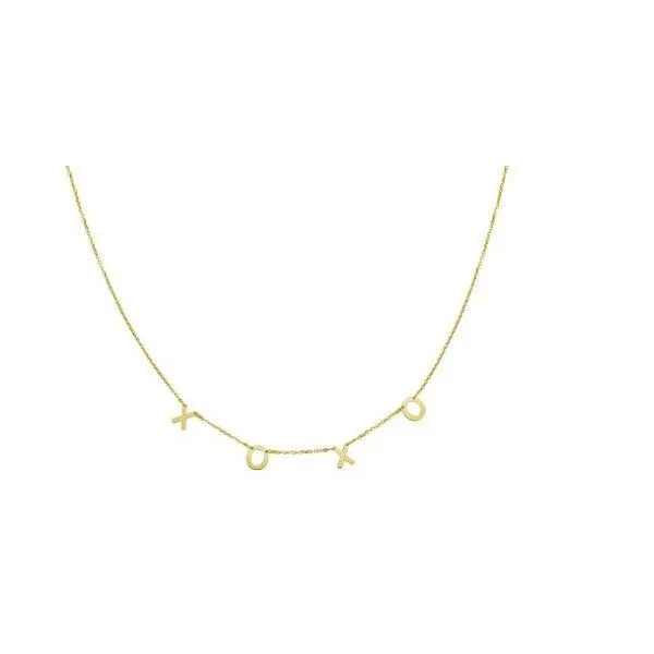 14K XOXO Gold Necklace Enhancery Jewelers San Diego, CA