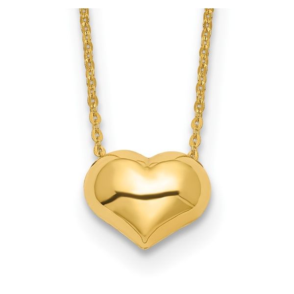 14K Yellow Gold Heart Pendant Enhancery Jewelers San Diego, CA