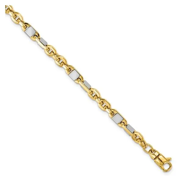 Two Tone Link Bracelet Enhancery Jewelers San Diego, CA