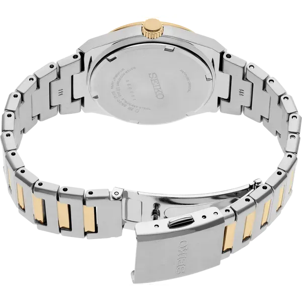 Seiko Essentials TT Quartz White Dial SUR578 Image 2 Enhancery Jewelers San Diego, CA