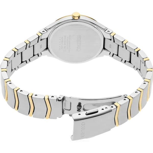 Seiko Essentials Quartz Champagne Dial SUR550 Image 2 Enhancery Jewelers San Diego, CA