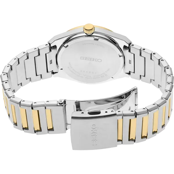 Seiko Essentials TT Quartz White Dial 39mm SUR558 Image 2 Enhancery Jewelers San Diego, CA